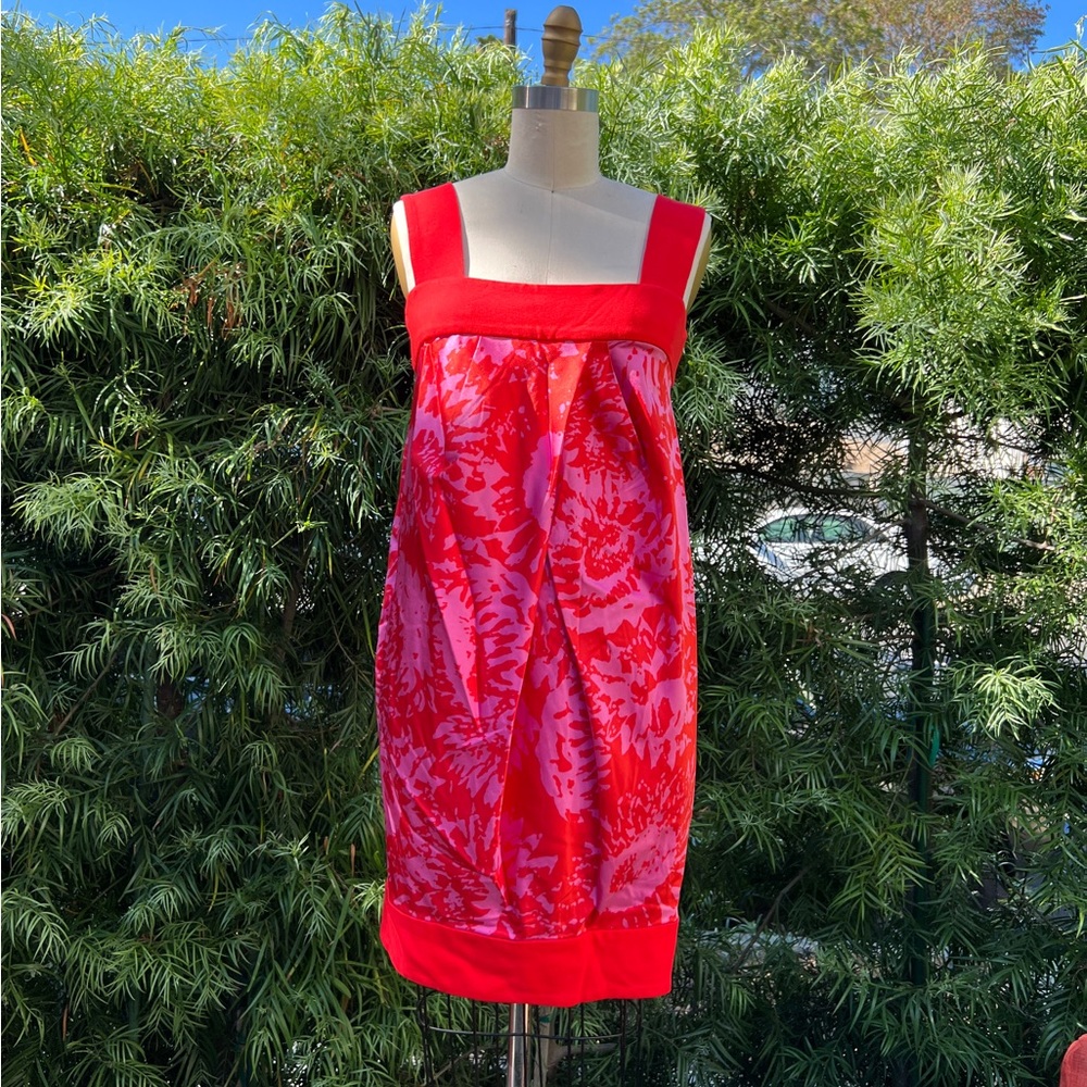 Diane von Furstenberg dress, color orange and pink size 4